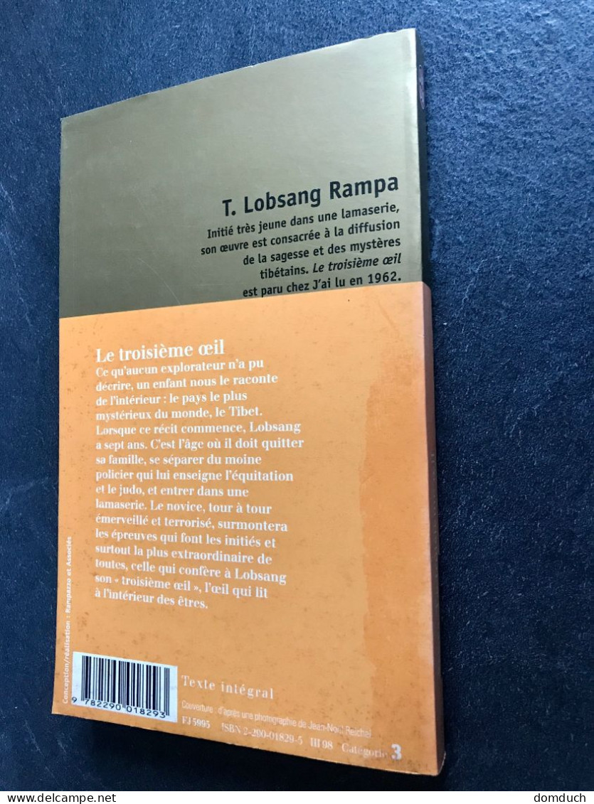 J’AI LU L’AVENTURE MYSTERIEUSE N° 1829  E TROISIEME OEIL    RAMPA - Abenteuer