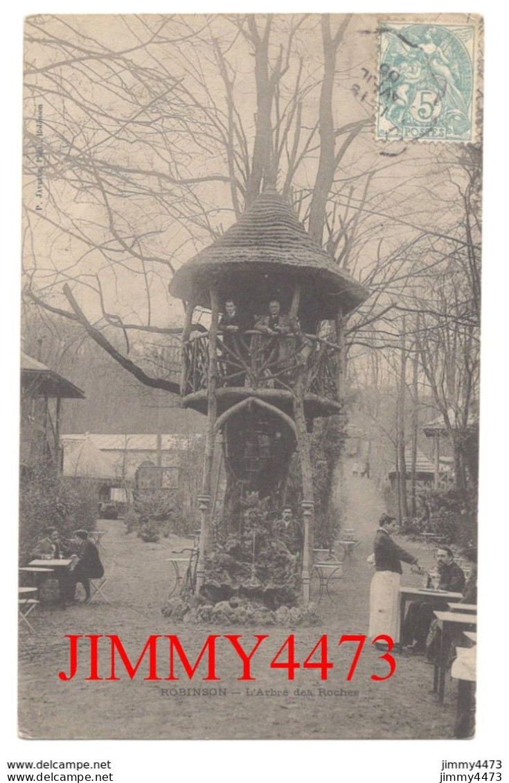 CPA - ROBINSON En 1905 - L' Arbre Des Roches ( Rue Bien Animée ) - Arbres