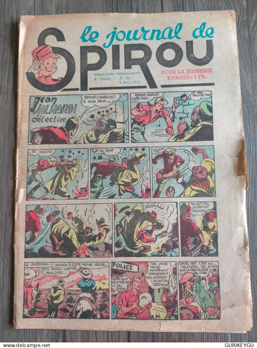 Bd SPIROU N° 22 Christophe COLOMB TIF Et TONDU BOB L'AVIATEUR  03/06/1943  Jijé  VALHARDI - Spirou Et Fantasio