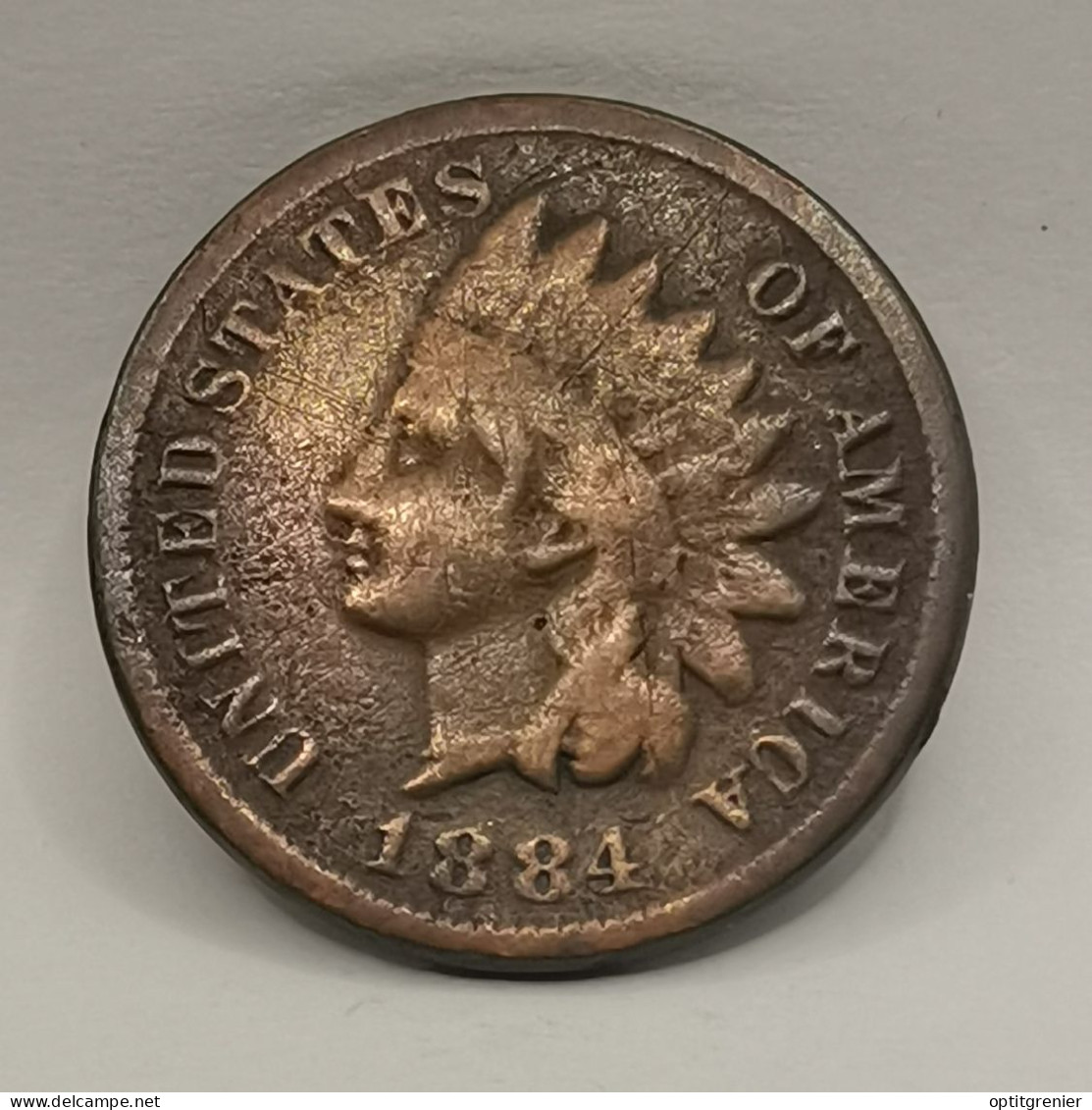 1 CENT INDIAN HEAD 1884 USA / TETE D'INDIEN - 1859-1909: Indian Head