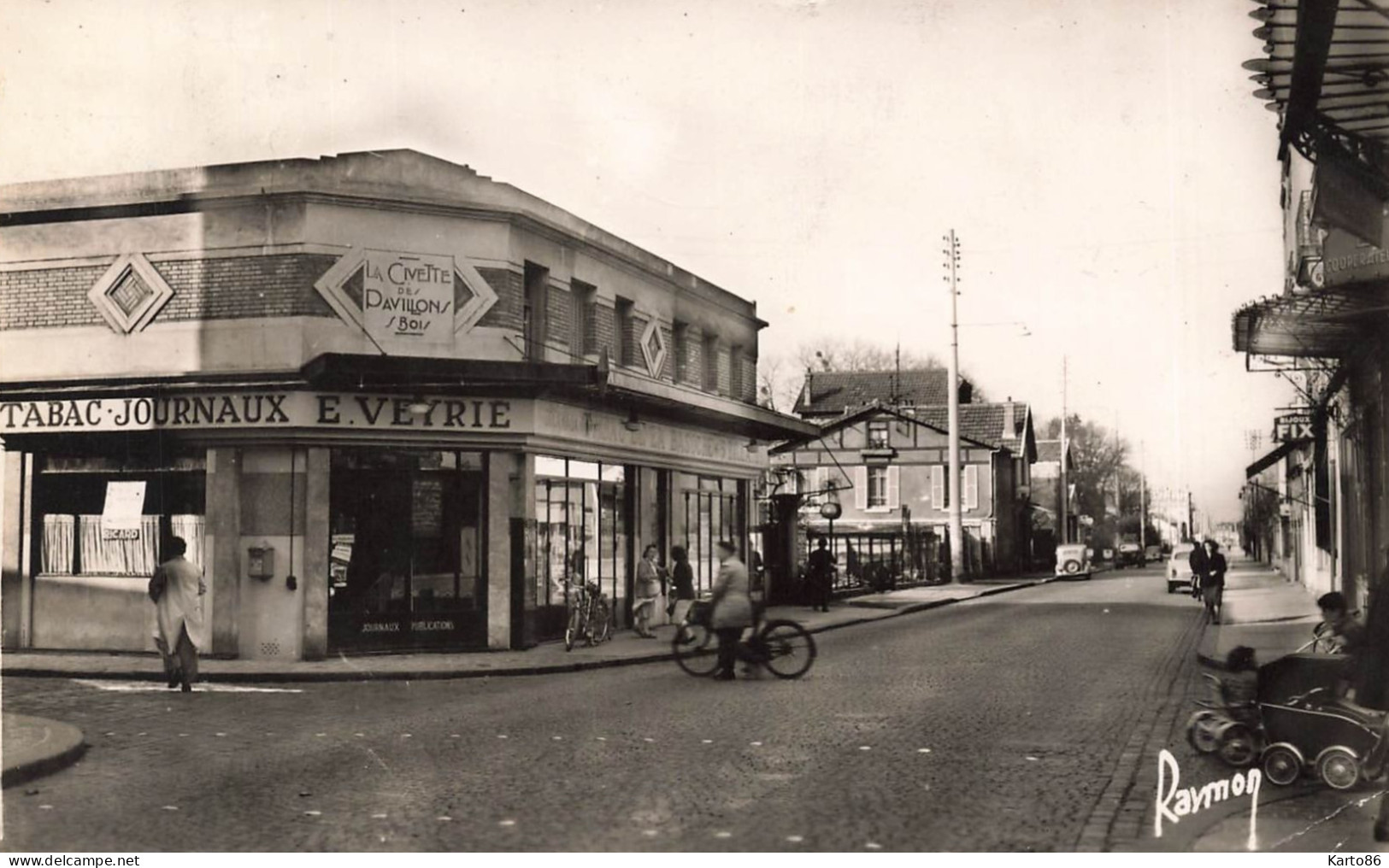 Les Pavillons Sous Bois * Débit De Tabac Tabacs TABAC Journaux E. VEYRIE La Civette * L'avenue Jean Jaurès - Les Pavillons Sous Bois