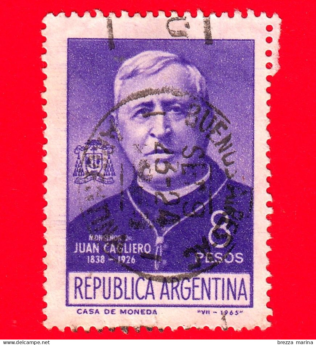 ARGENTINA - Usato - 1965 - Monsignor Dr. Juan Cagliero (1838-1828) - 8 - Used Stamps