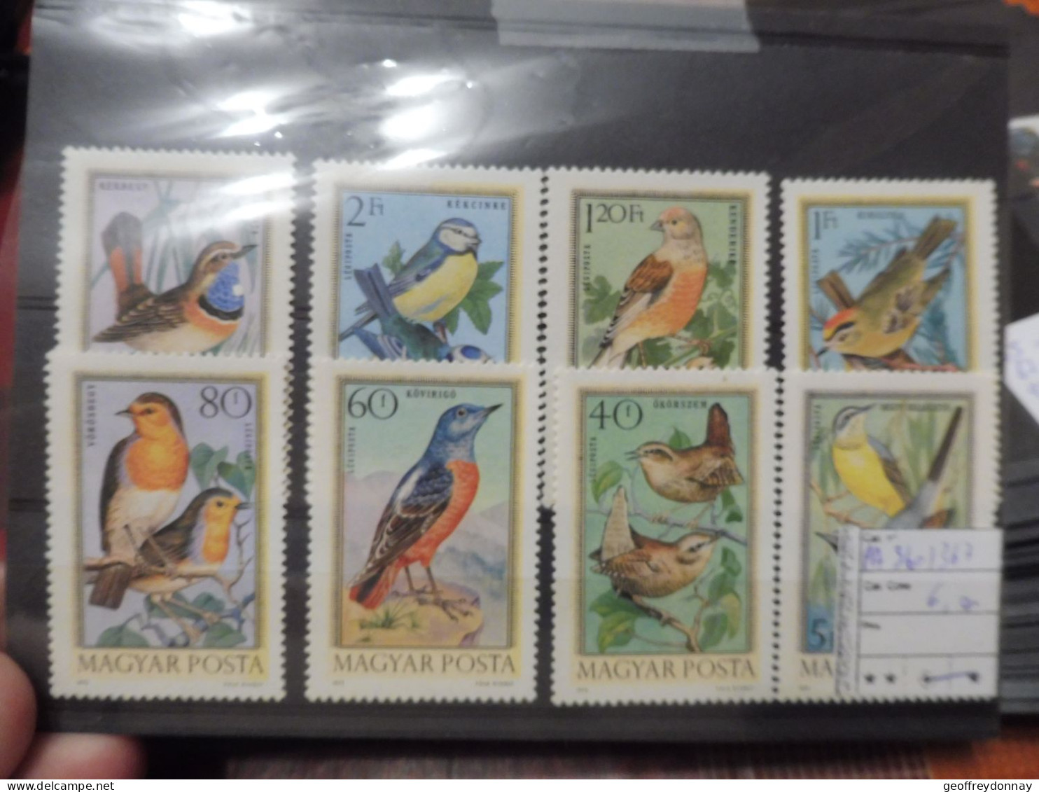 Hongrie Magyar Pa PA Poste Aerienne Aero 360/367 Mnh Neuf ** Oiseaux Vogels Birds Parfait Perfect - Unused Stamps