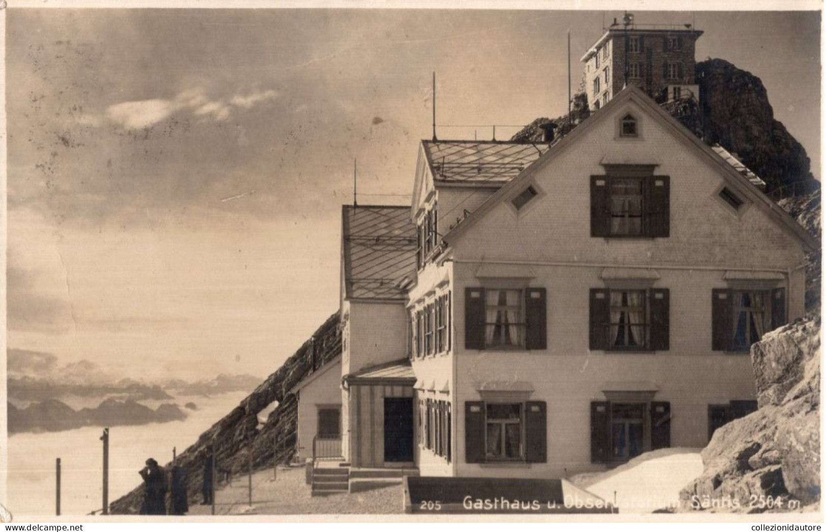 GASTHAUS OBSERVATORIUM HOTEL SÄNTIS - CARTOLINA  FP SPEDITA NEL 1925 - Saentis