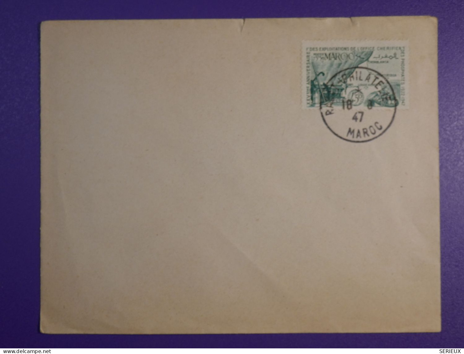 DM 10    MAROC BELLE  CARTE  LETTRE 1947 CASABLANCA     +AFF. INTERESSANT +++ - Covers & Documents