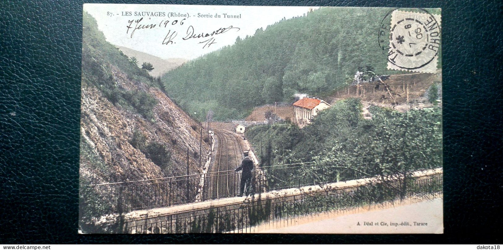 69, Les Sauvages , Sortie Du Tunnel En 1906 - Limonest