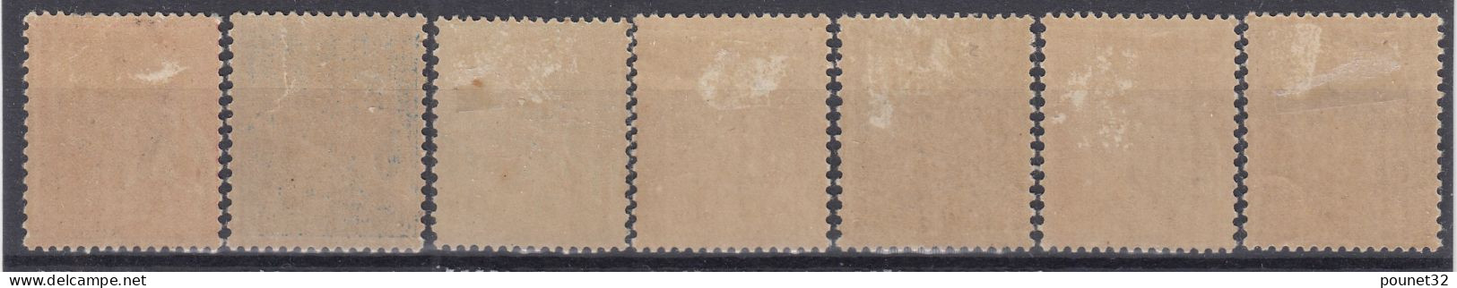 TIMBRE INDE SERIE TAXE COMPLETE N° 12/18 NEUFS * GOMME TRACE DE CHARNIERE - Unused Stamps