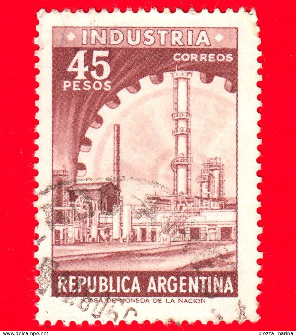 ARGENTINA - Usato - 1966 - Industria - Fabbriche - Ruote Dentate - 45 - Gebraucht