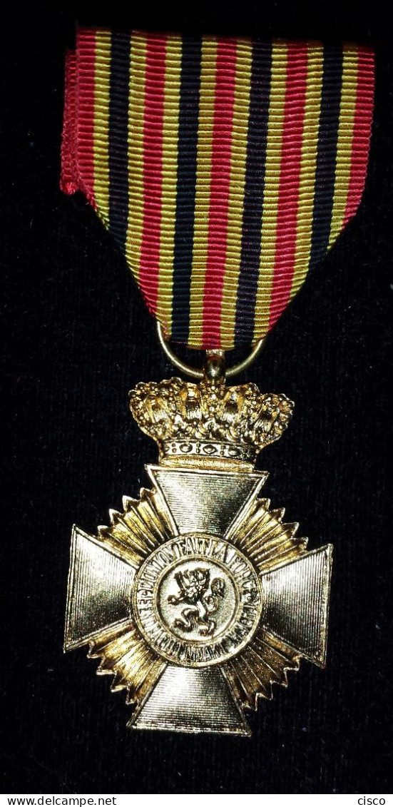 BELGIQUE Médaille Militaire Pour Ancienneté De Service, Après 1951 Bilingue, Lion Au Revers - Belgium