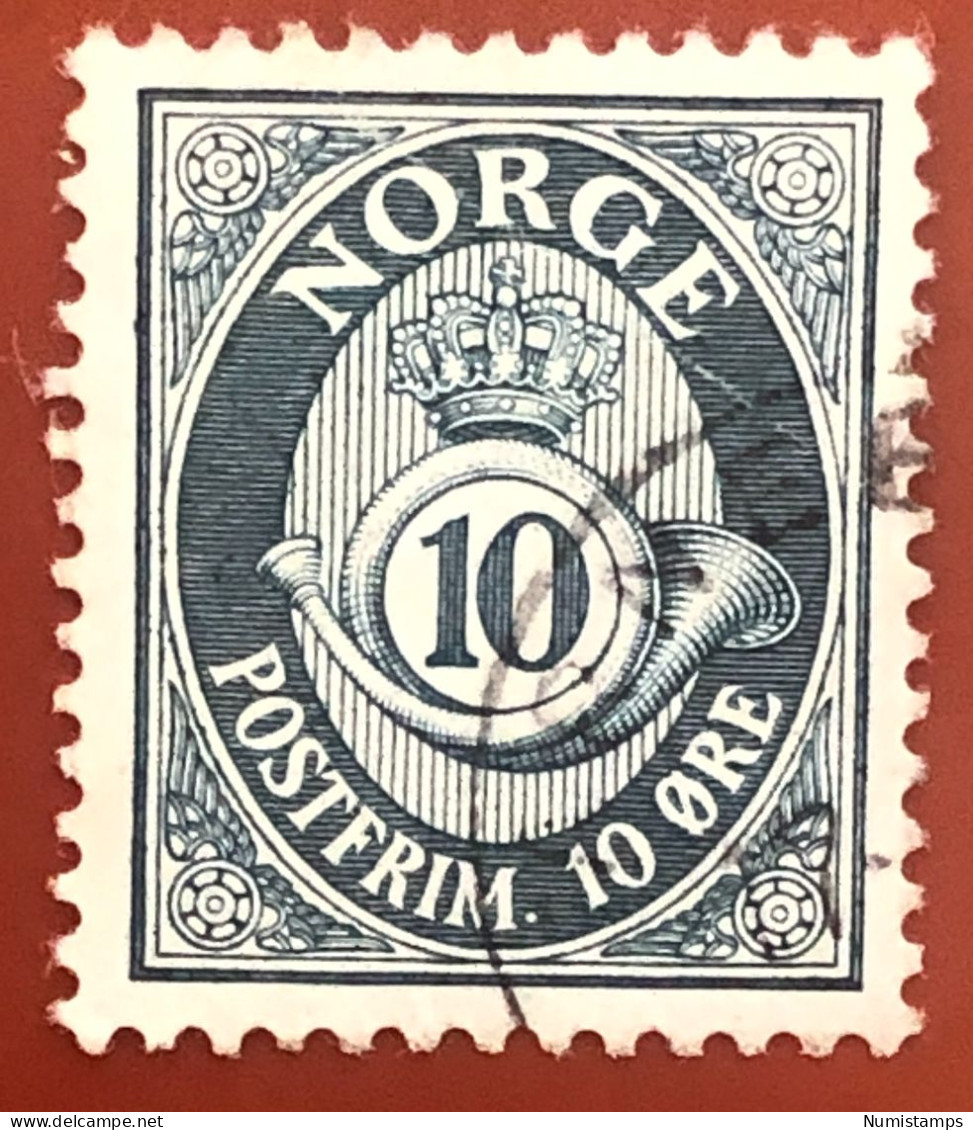 Norway - Post Horn - 10 Norway - øre - 1950 - Oblitérés