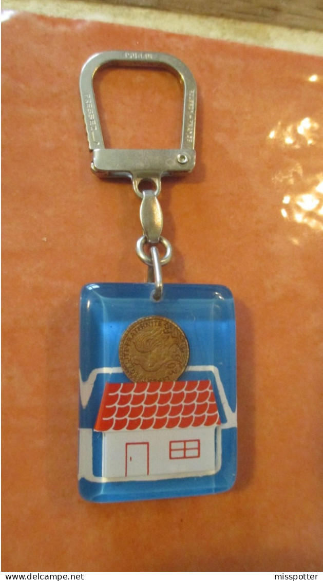 Rare Porte Clé Vintage EDF Bourbon Mobile - Porte-clefs