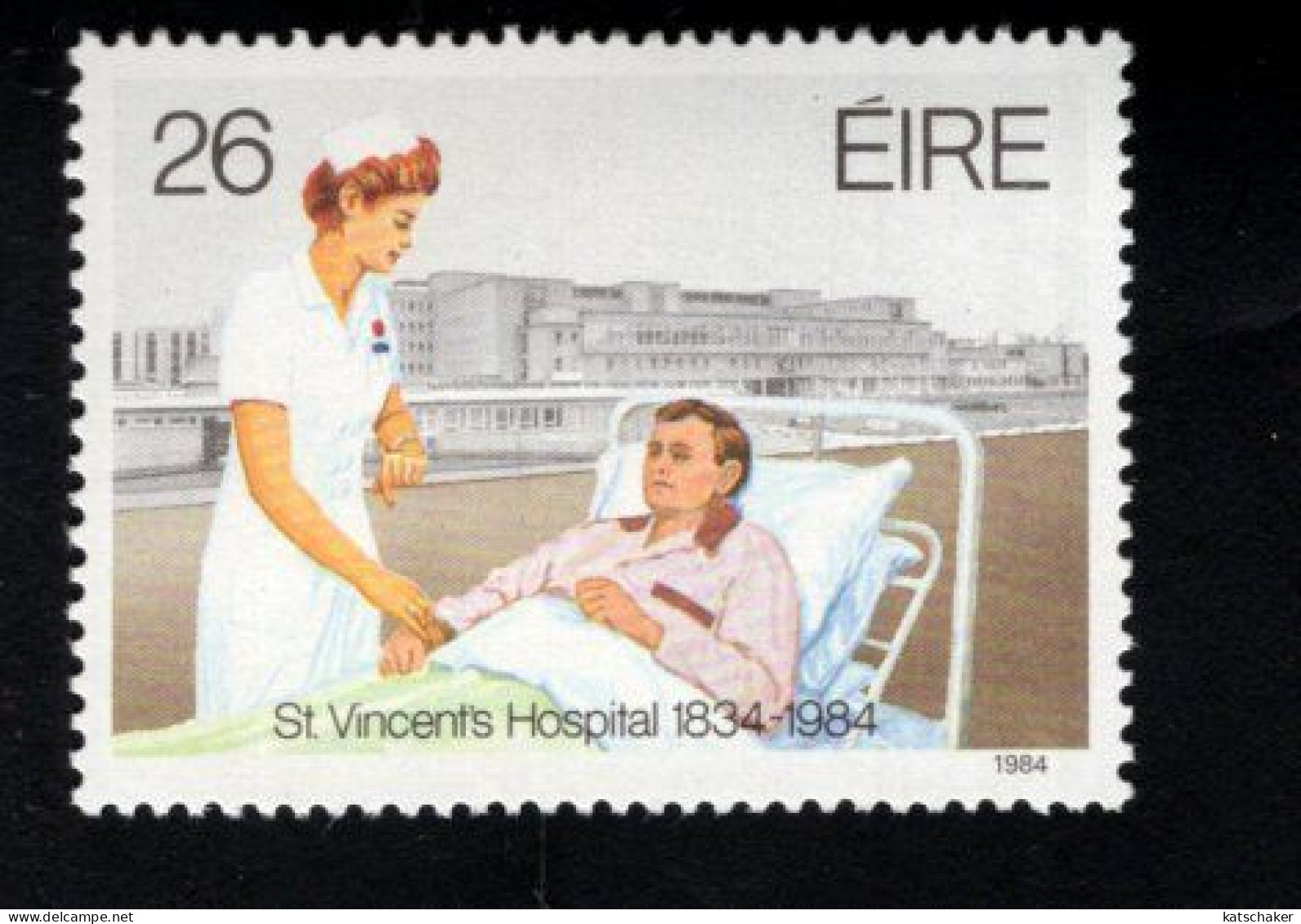 2000288225 1984  SCOTT 589 (XX) POSTFRIS  MINT NEVER HINGED -  ST. VINCENT'S HOSPITAL - DUBLIN SESQUICENTENARY - Unused Stamps