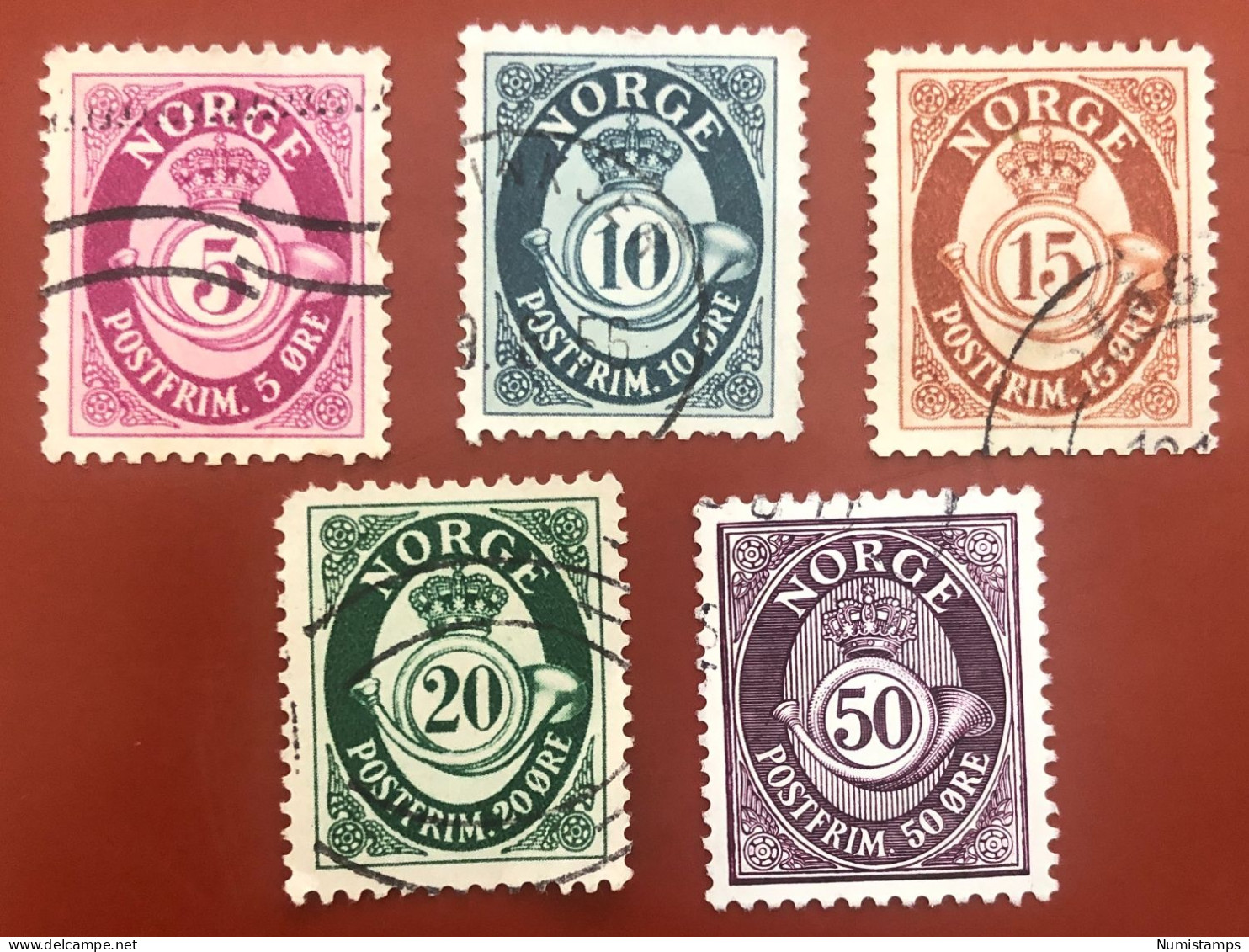 Norway - Post Horn (Series) - Used Stamps