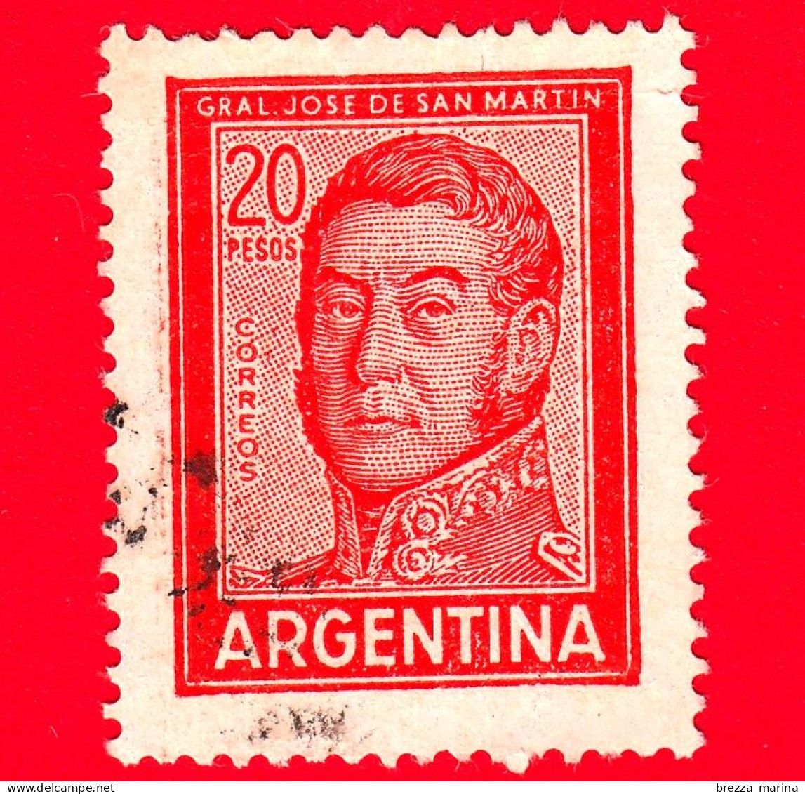 ARGENTINA - Usato - 1967 - General José Francisco De San Martin (1778-1850) - 20 - Usados