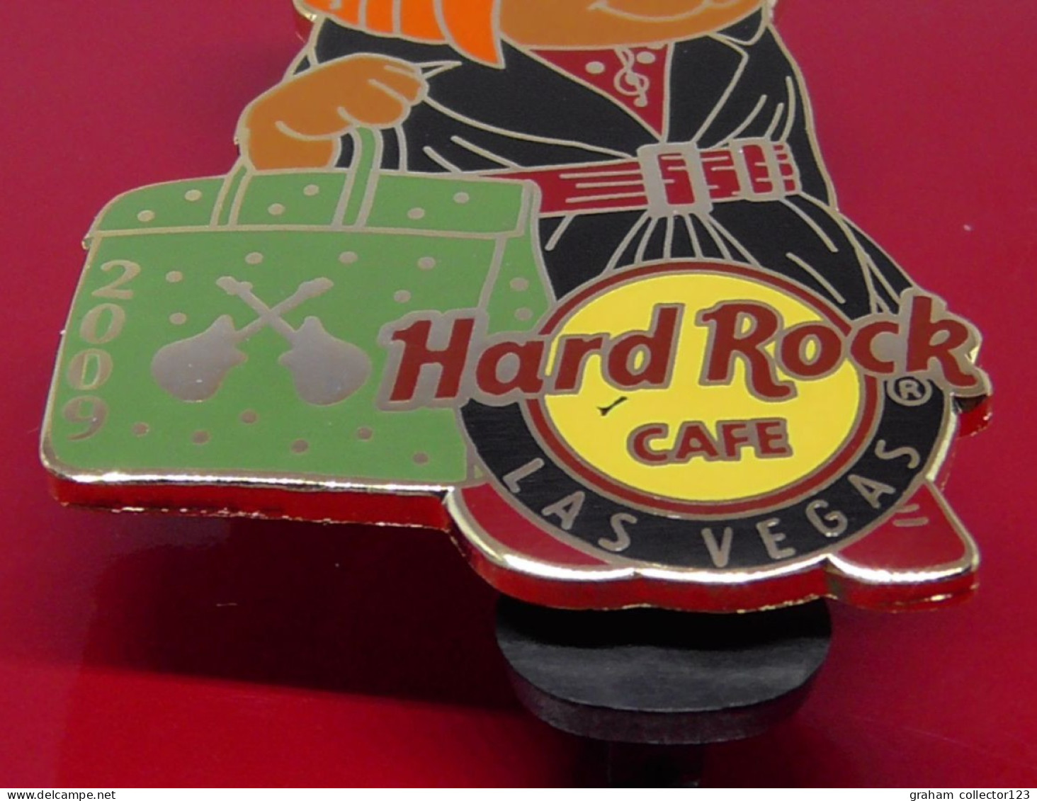 Hard Rock Cafe Enamel Pin Badge Las Vegas USA Handbag Bear 2009 - Musik