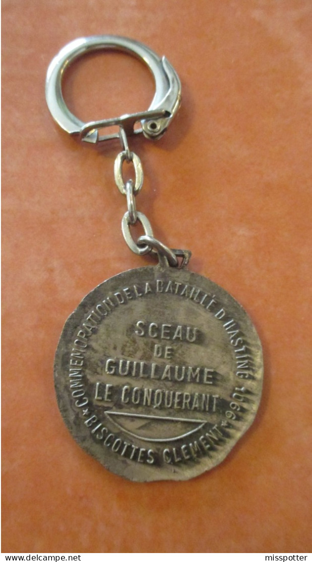 Porte Clé Vintage Sceau De Guillaume Le Conquérant Commémoration Bataille D'Hasting - Porte-clefs