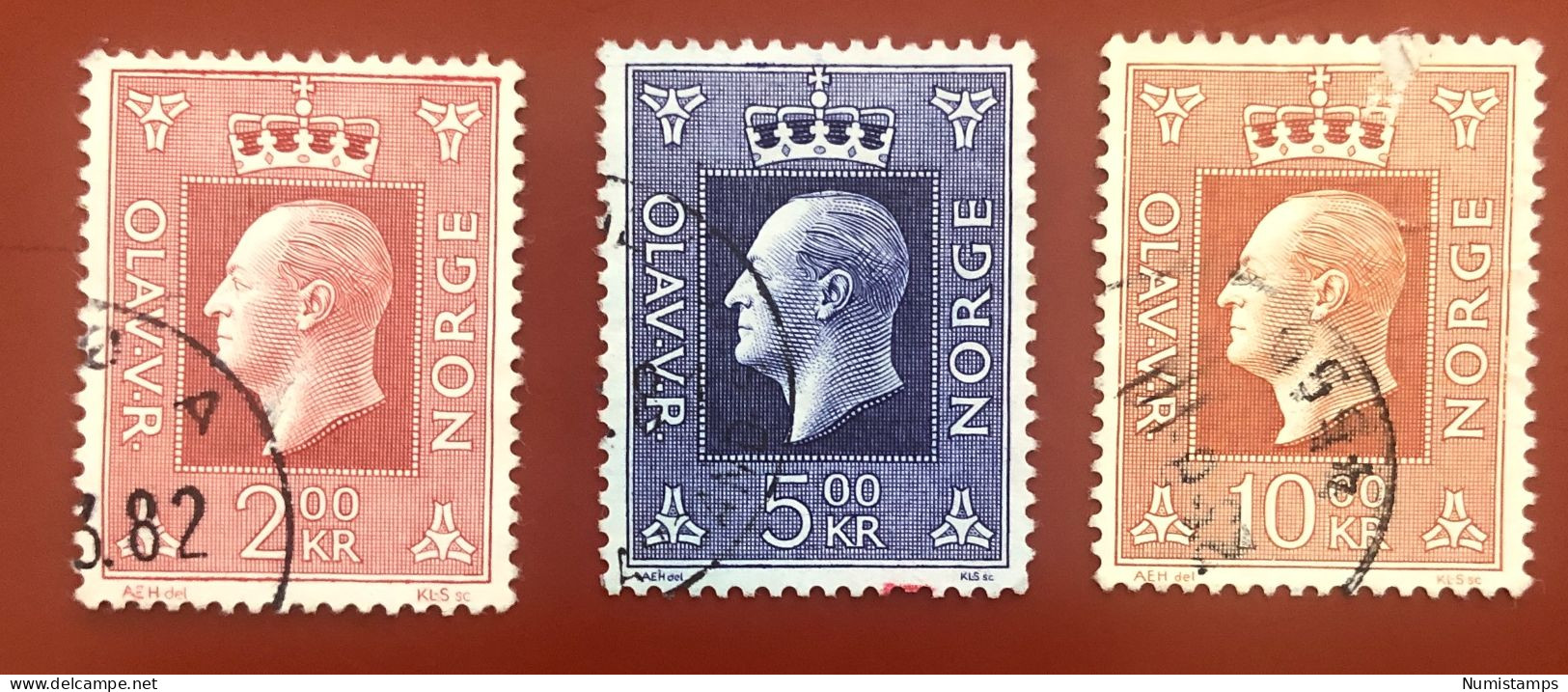Norway -  King Olav V (Series) 1969-1983 - Oblitérés