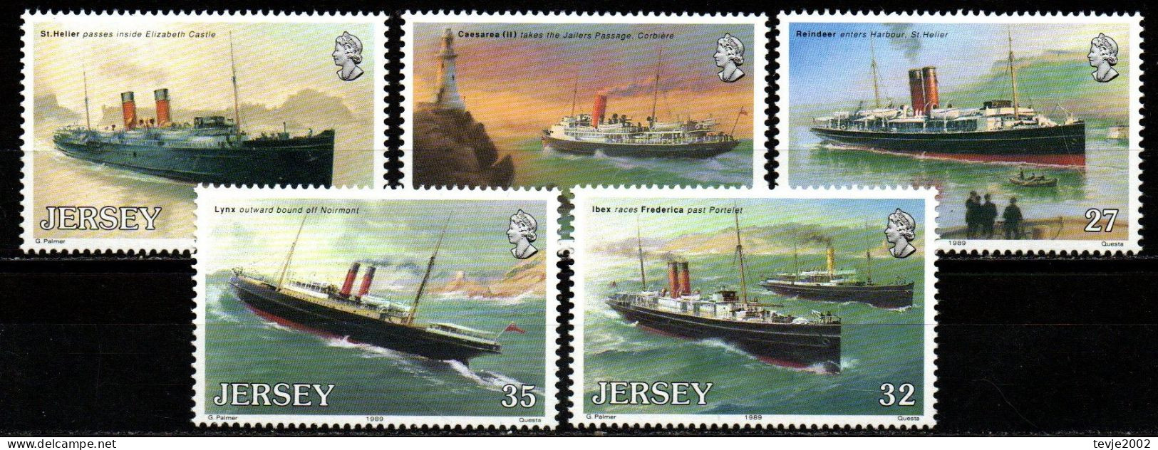 Jersey 1989 - Mi.Nr. 491 - 495 - Postfrisch MNH - Schiffe Ships - Bateaux
