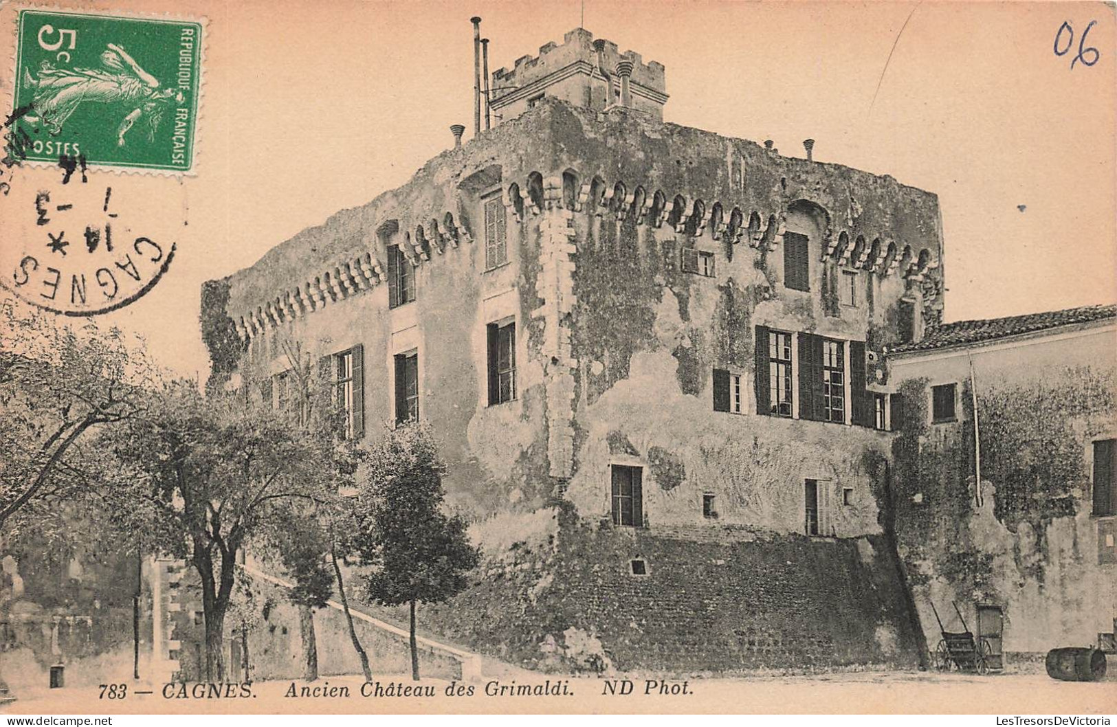 FRANCE - Cagnes - Ancienne Château Des Grimaldi - Carte Postale Ancienne - Cagnes-sur-Mer