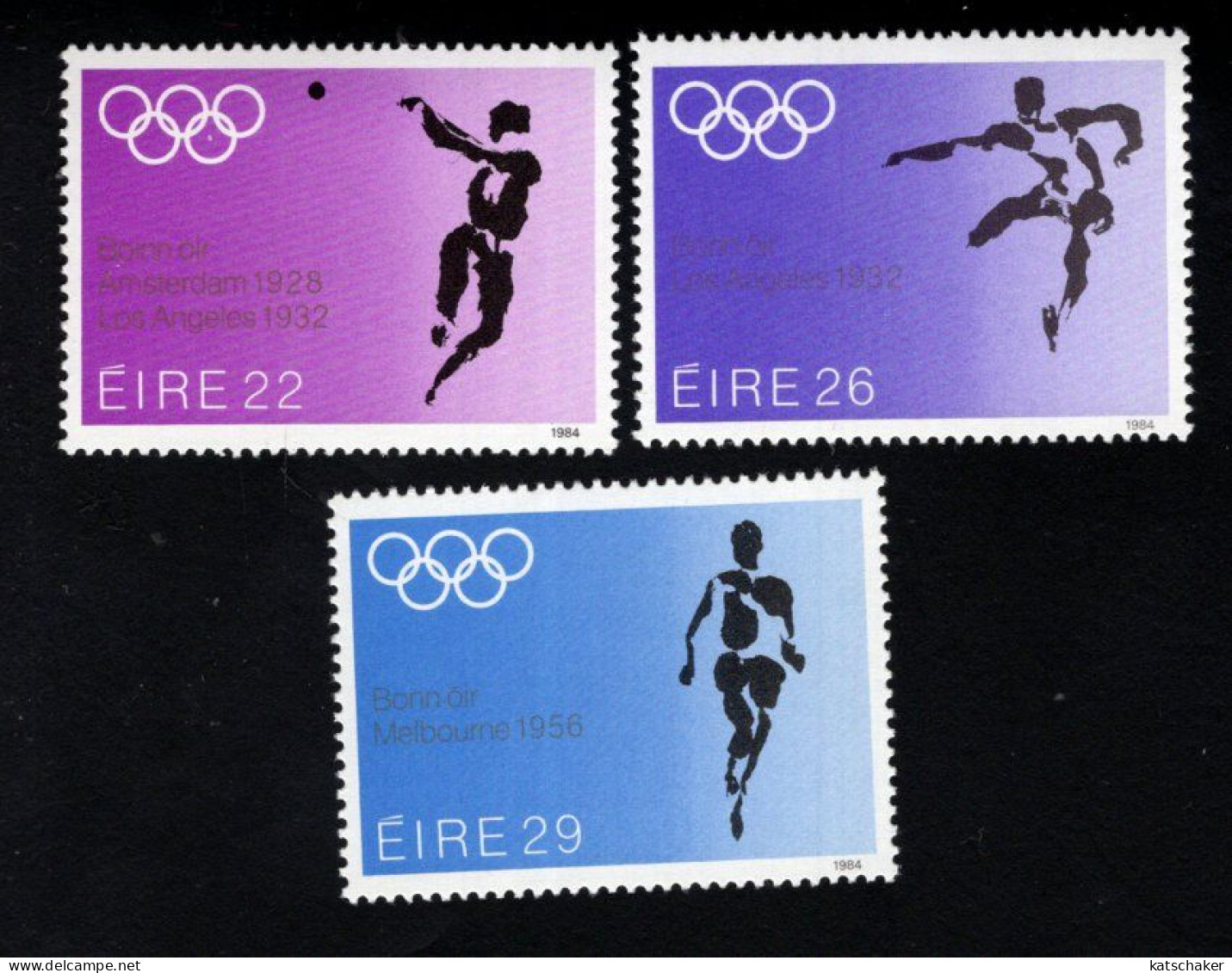 2000290577 1984  SCOTT 595 597 (XX) POSTFRIS  MINT NEVER HINGED -  1984 SUMMER OLYMPICS - Unused Stamps