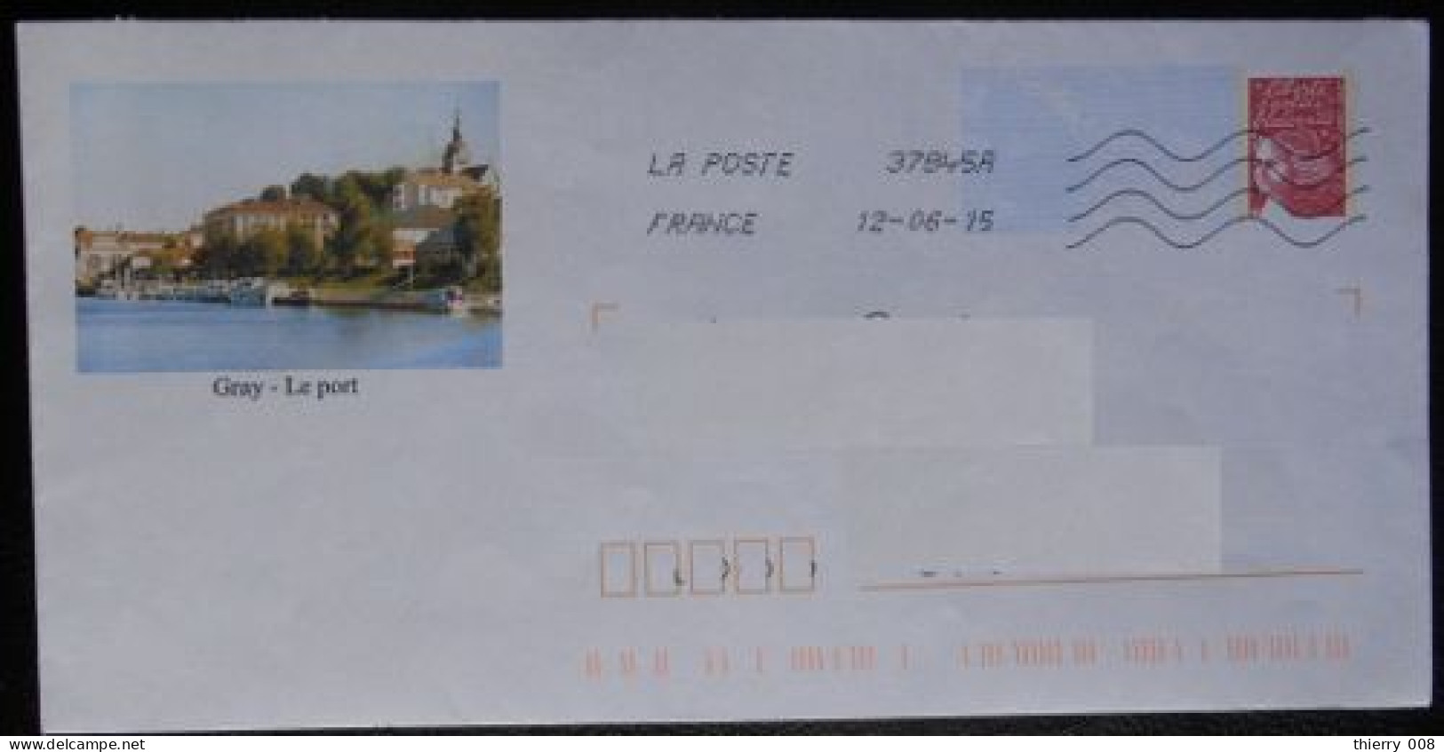 065 PAP - Enveloppe Prêt à Poster  Haute Saone 70  Gray   Le Port - PAP: Ristampa/Luquet