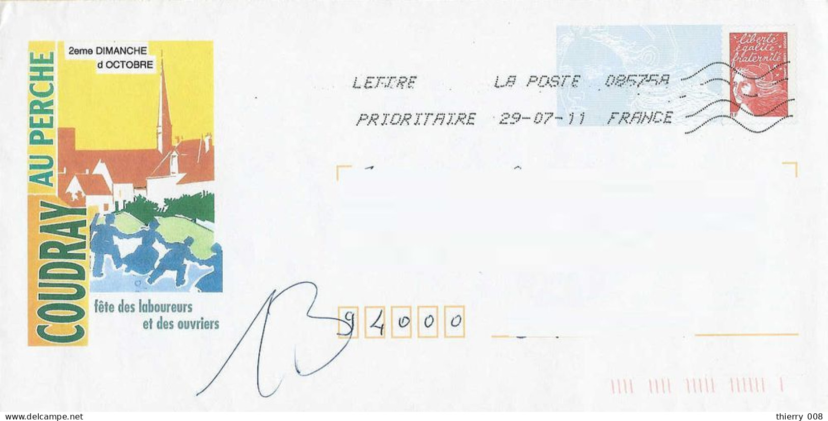 099 - PAP  Luquet  -  Coudray Au Perche   Eure Et Loire  28    Fête Des Laboureurs Et Ouvriers - PAP: Ristampa/Luquet