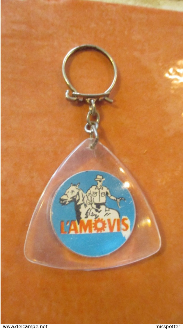 Porte Clé Vintage Cow Boy Vêtements L'Amovis Marseille Cowboy Sur Son Cheval - Porte-clefs