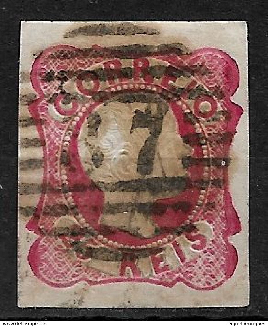 PORTUGAL 1856-58 D. PEDRO V 25R CARIMBO (NP#94-P16-L8) - Gebruikt