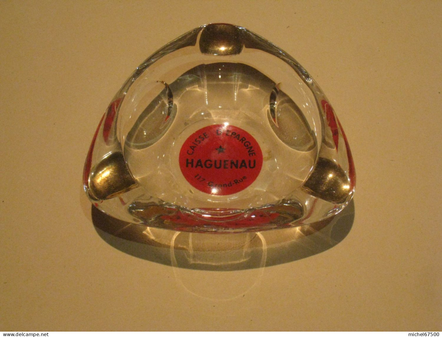 Cendrier CAISSE D’EPARGNE HAGUENAU - Glass