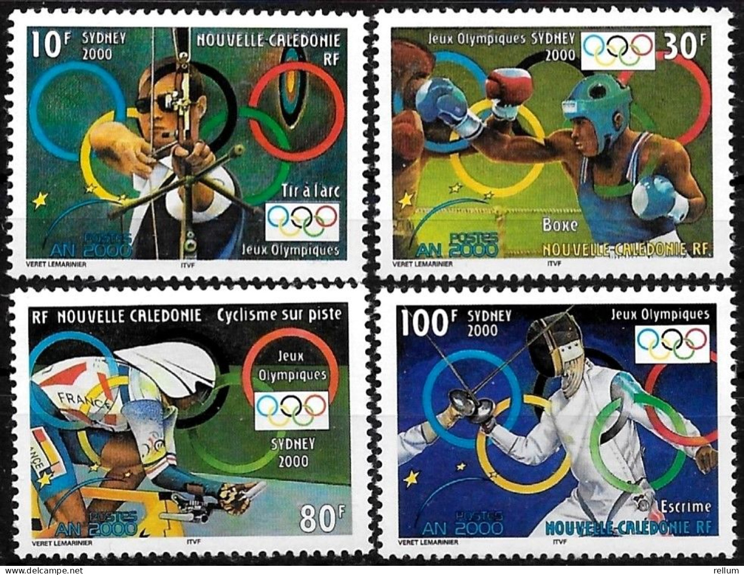 Nouvelle Calédonie 2000 - Yvert Et Tellier Nr. 819/822 - Michel Nr. 1207/1210 ** - Unused Stamps