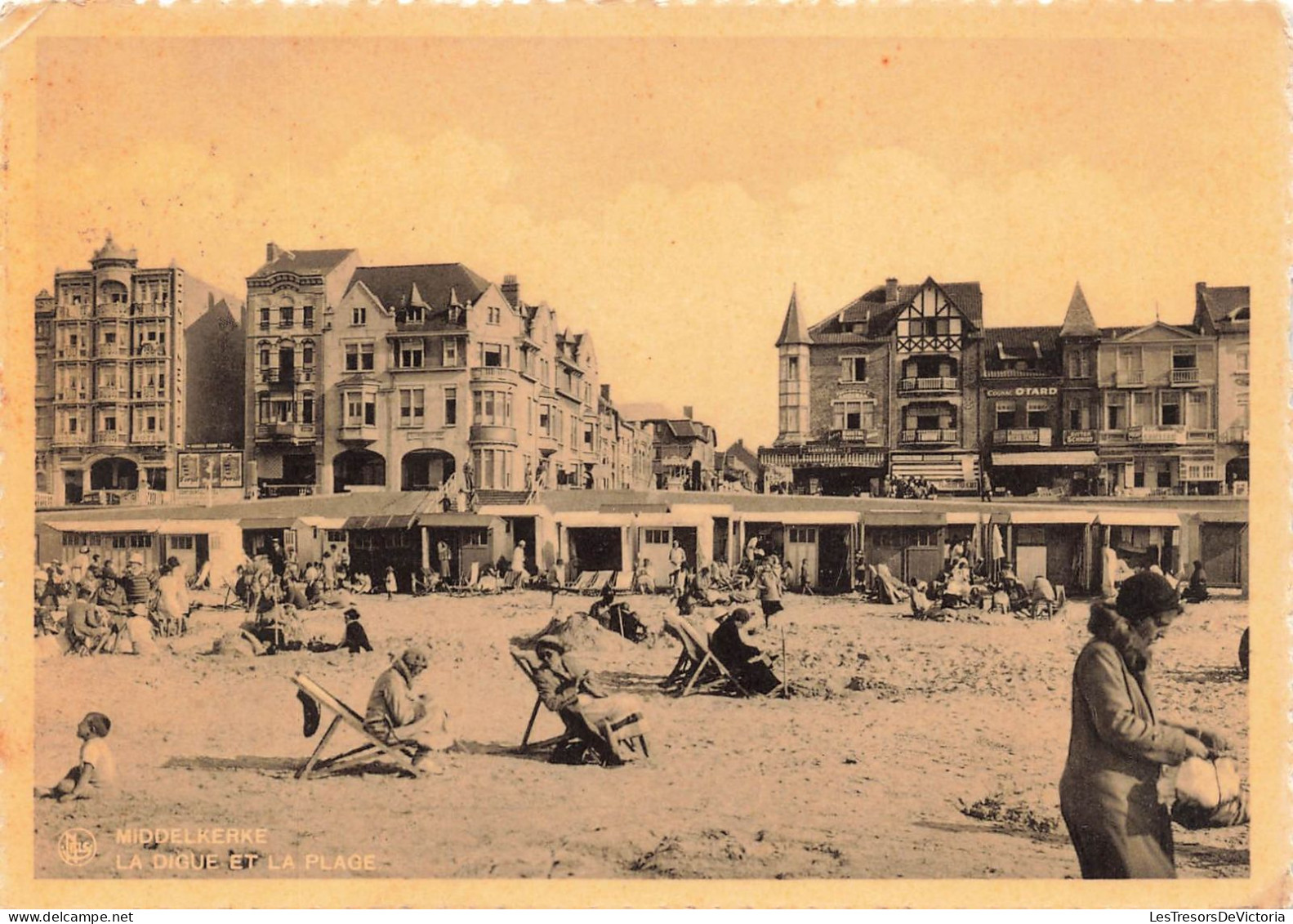 BELGIQUE - Middilkerke - La Digue Et La Plage - Animé - Carte Postale Ancienne - Middelkerke