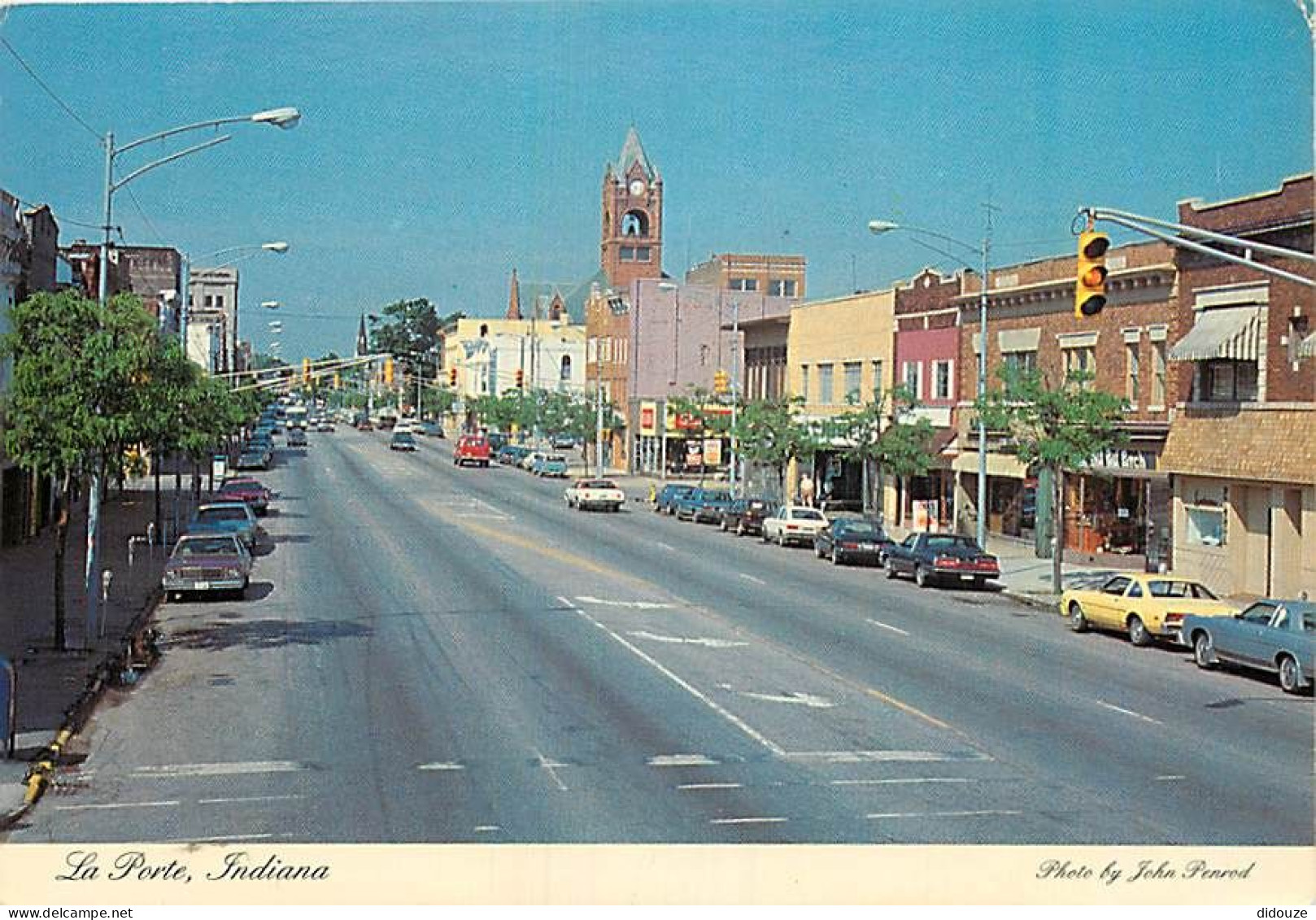 Etats Unis - La Porte - Longue Rue - Automobiles - Etat De L'Indiana - Indiana State - CPM - Voir Scans Recto-Verso - Andere & Zonder Classificatie