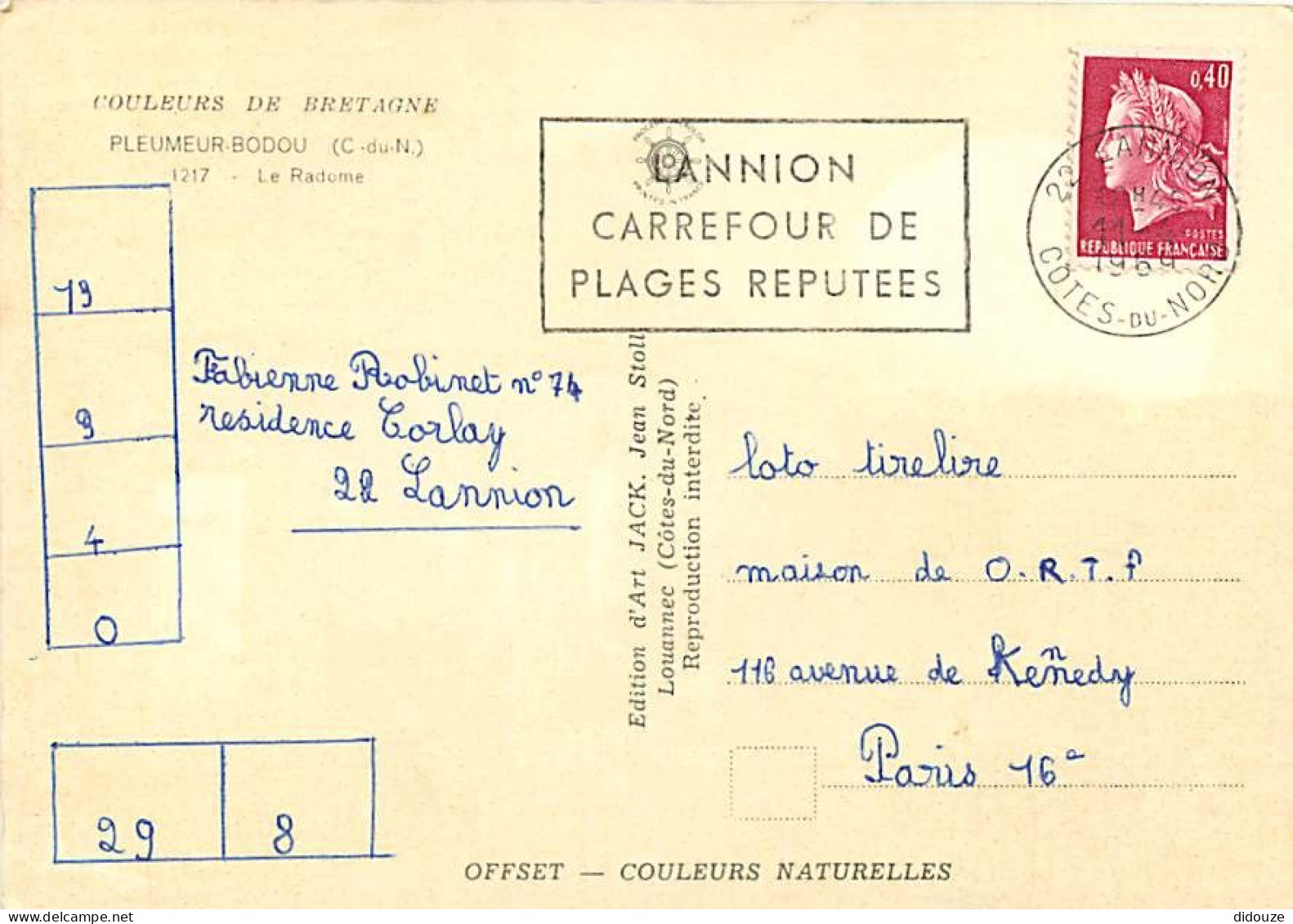 22 - Pleumeur-Bodou - Le Radome - Flamme Postale De Lannion - CPM - Voir Scans Recto-Verso - Pleumeur-Bodou