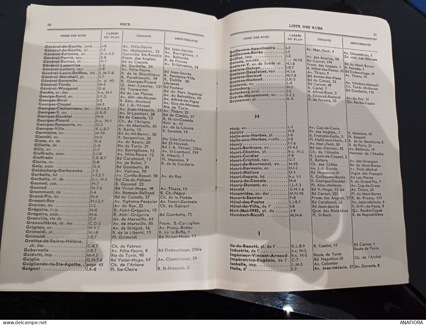 PLAN GUIDE NICE 1973 - Roadmaps