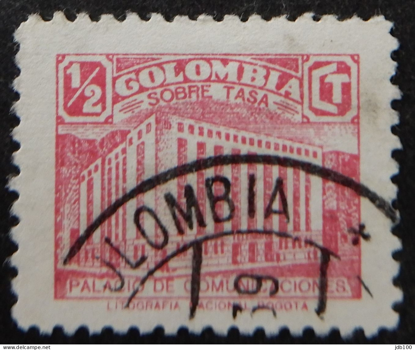 Colombia 1929 (1c) Sobre Tasa Palacio De Comunicaciones - Kolumbien