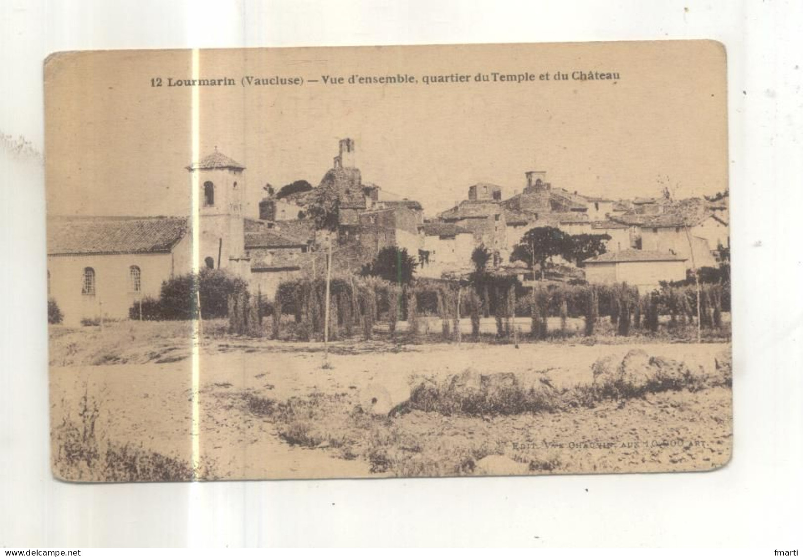 12. Lourmarin, Vue D'ensemble, Quartier Du Temple Et Du Chateau - Lourmarin