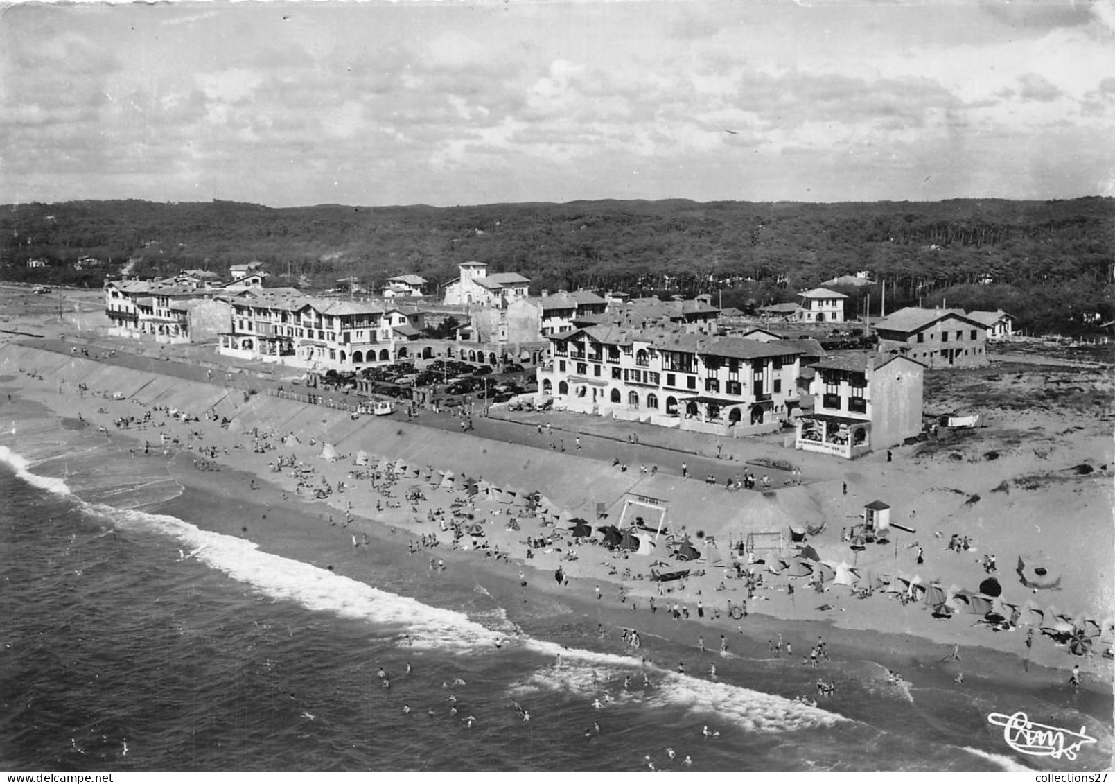 40-HOSSEGOR- LA PLAGE SUR L'OCEAN VUE AERIENNE - Hossegor