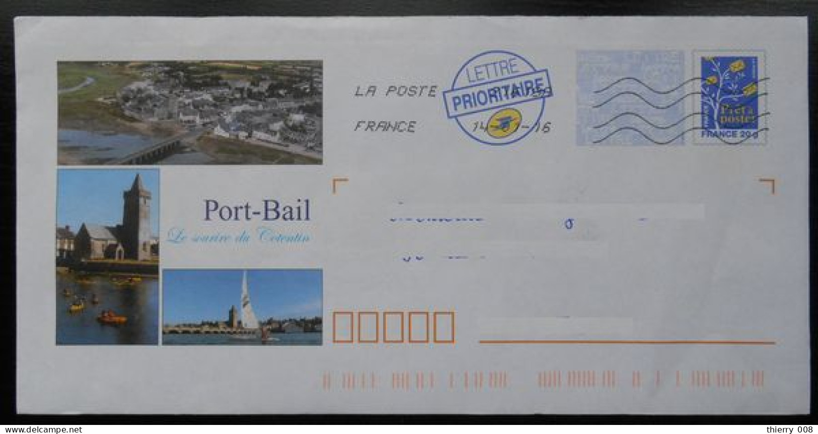 155 PAP Arbre Lettres Port Bail 50 Manche Le Sourire Du Cotentin - Prêts-à-poster:Overprinting/Blue Logo