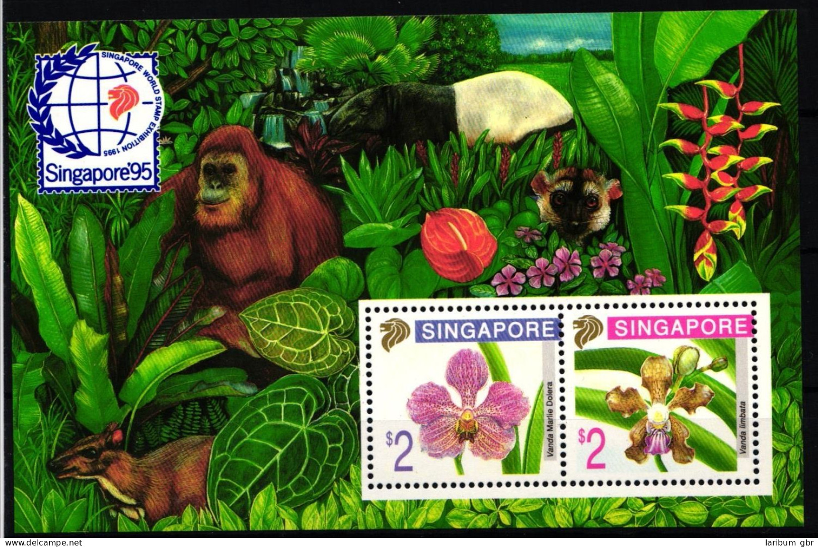 Singapur Block 33 A Postfrisch Briefmarkenausstellung 1995 #NF057 - Singapur (1959-...)