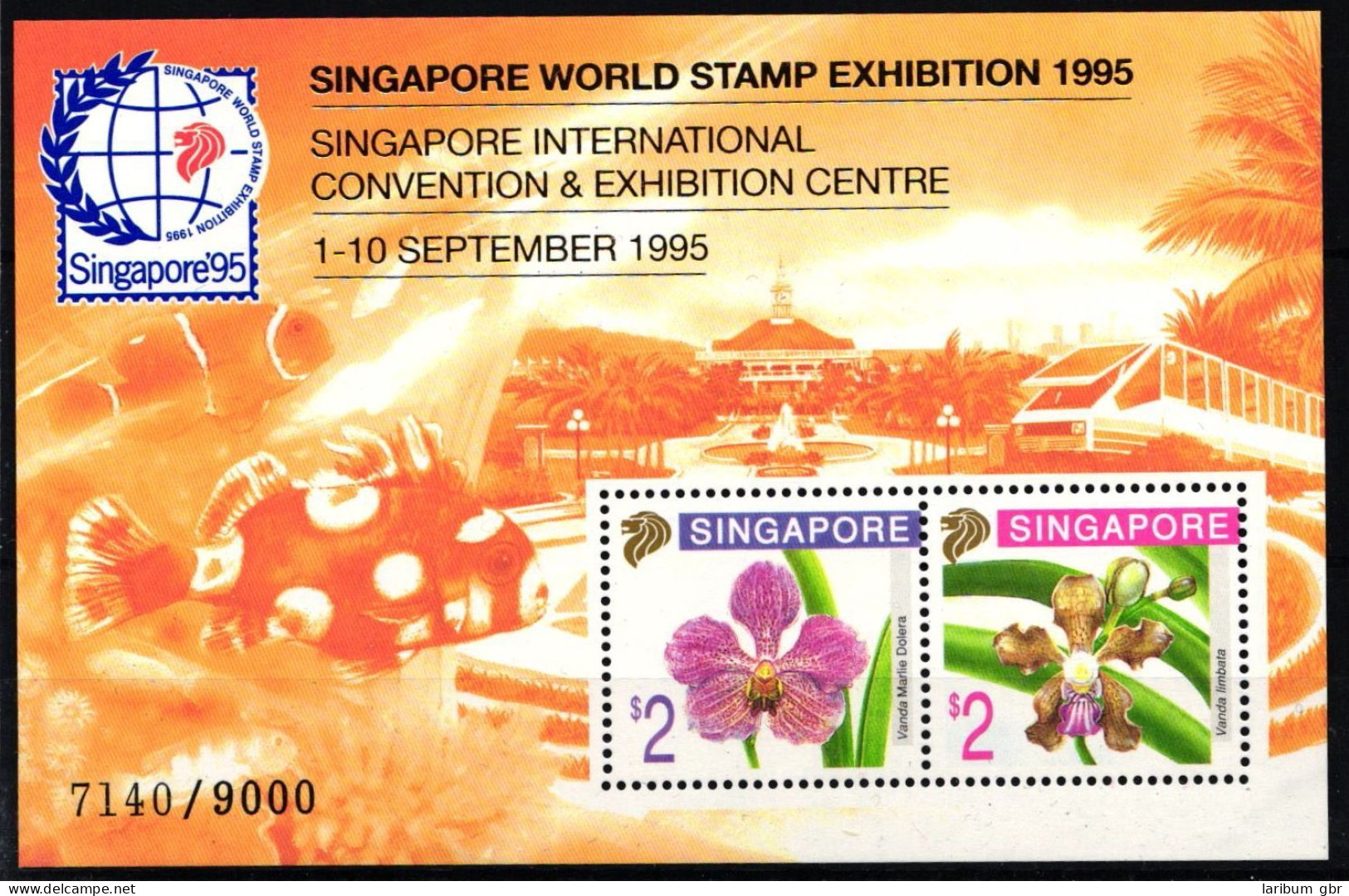 Singapur Block 35 A I Postfrisch Briefmarkenausstellung 1995 #NF056 - Singapur (1959-...)