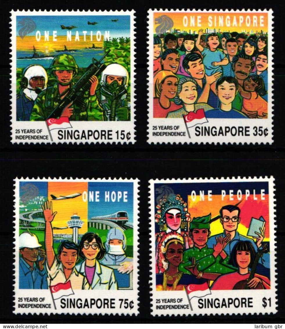 Singapur 607-610 A Postfrisch 25 Jahre Unabhängigkeit #NF095 - Singapur (1959-...)