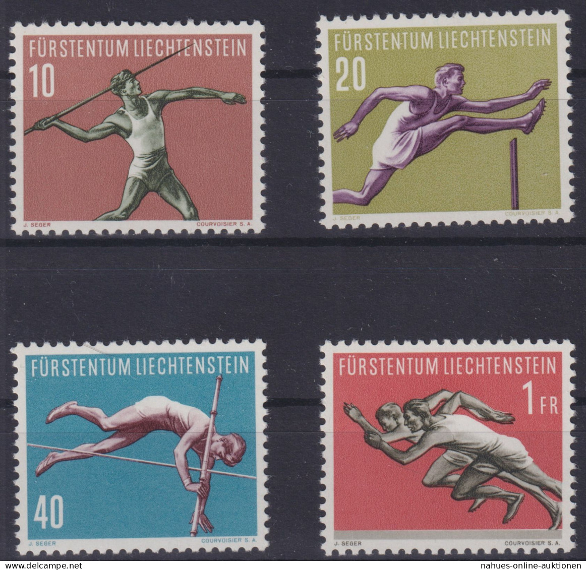 Liechtenstein 342-345 Sport III Ausgabe 1956 Luxus Postfrisch Kat.-Wert 38,00 - Briefe U. Dokumente