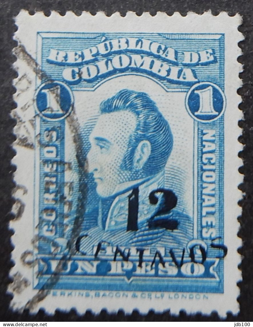 Colombia 1917 (2f) General Antonio J. De Sucre Overprinted - Colombia