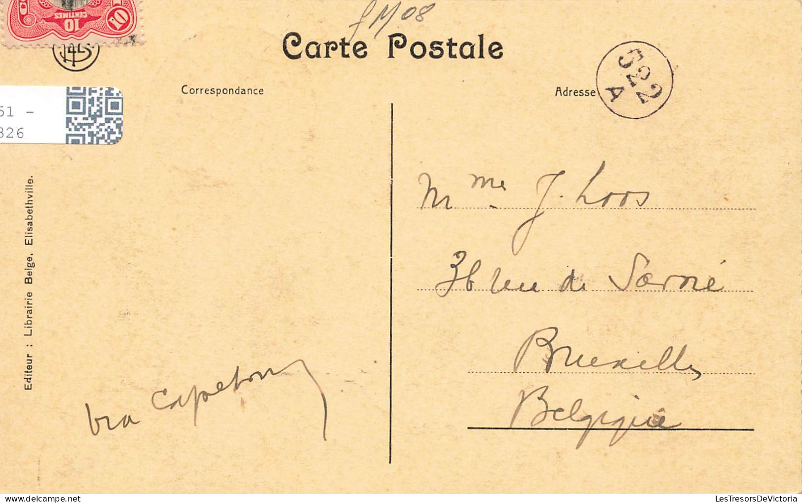 CONGO - Elisabethville - Banque Du Congo Belge - Carte Postale Ancienne - Kinshasa - Leopoldville