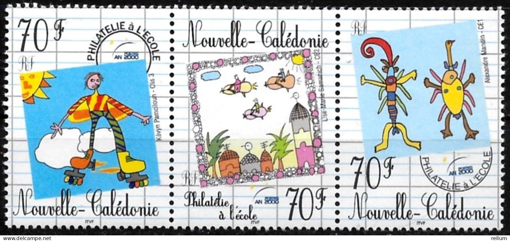Nouvelle Calédonie 2000 - Yvert Et Tellier Nr. 831/833 Se Tenant - Michel Nr. 1223/1225 Zusammenhängend ** - Unused Stamps