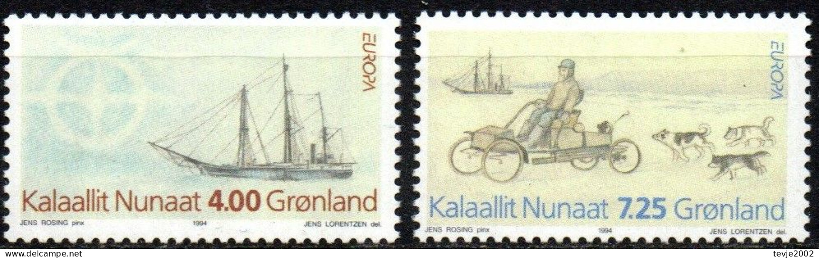 Grönland 1994 - Mi.Nr. 247 - 248 - Postfrisch MNH - Schiffe Ships Europa CEPT - 1994