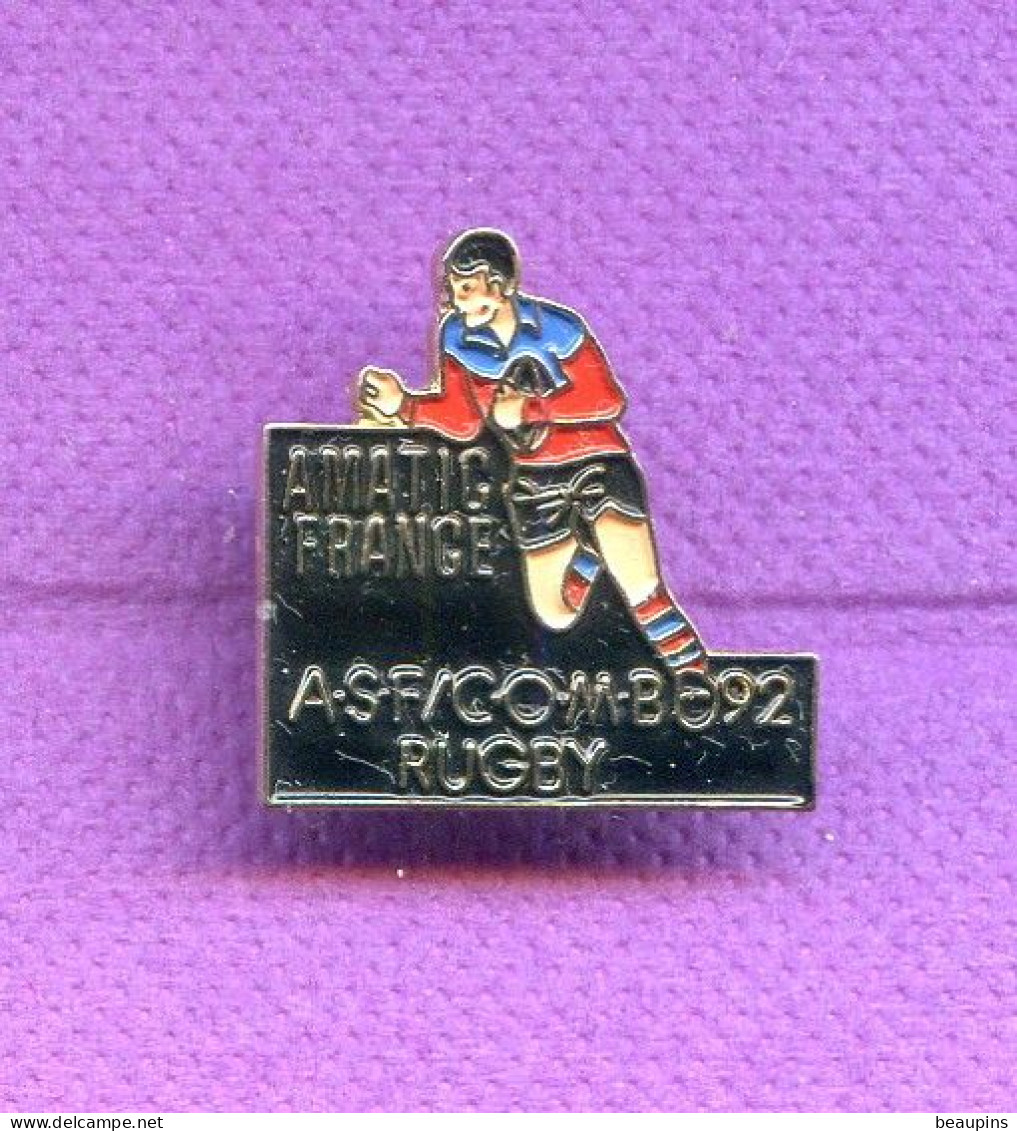Rare Pins Rugby Asf Comb 1992 Amatic France N847 - Rugby