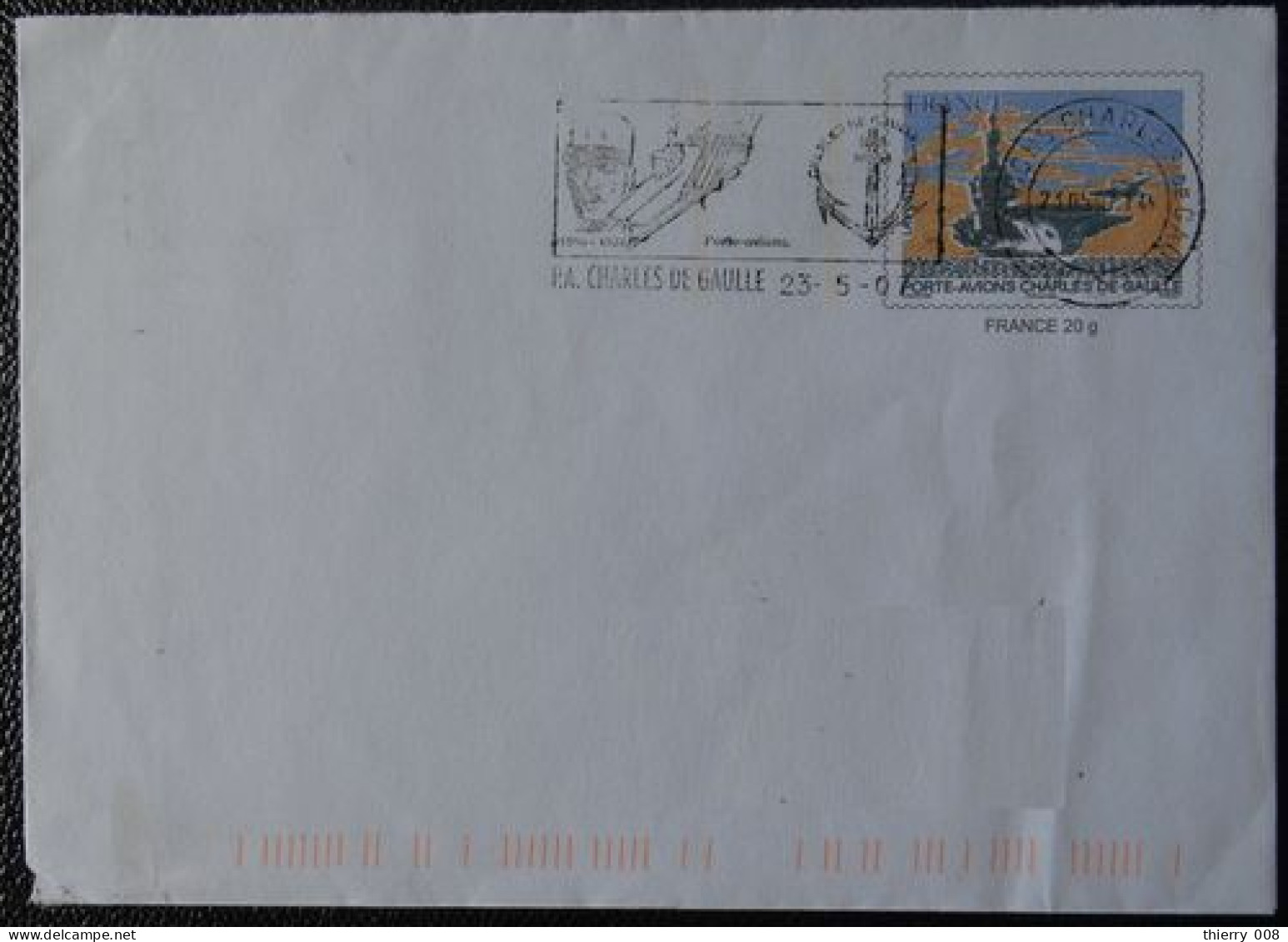 Enveloppe Prêt à Poster PAP Porte Avions Charles De Gaulle  Neuf - Listos A Ser Enviados : Réplicas Privadas
