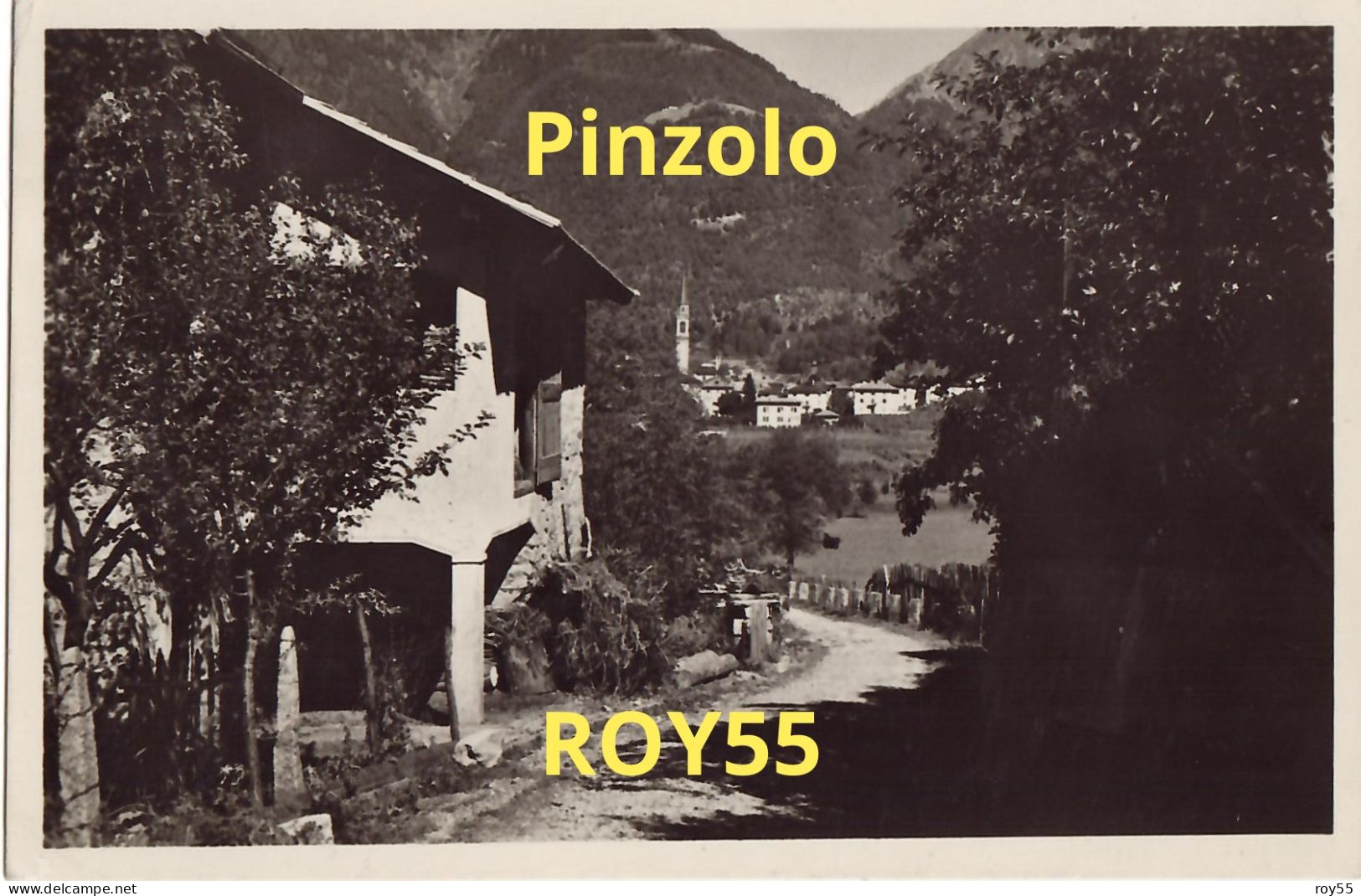 Trentino Alto Adige-trento-pinzolo Rustico Veduta Villa Anni 40 50 (f.piccolo/viaggiata) - Otros & Sin Clasificación