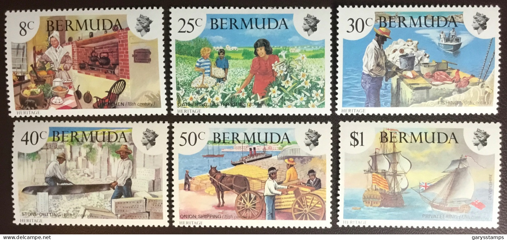 Bermuda 1981 Heritage Week Flowers Fish Animals MNH - Bermudes